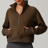 Autumn Collection : Veste Femme Capuche Confortable Polair in Café van Seroa