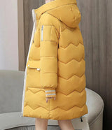 Autumn Collection : Veste Femme Manteau Hiver in Jaune foncé van Seroa