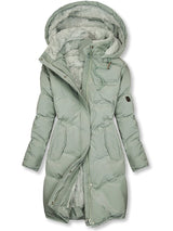 Autumn Collection : Veste d'hiver Femme Décontracté Autumn Collection in Vert van Seroa