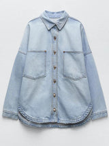 Autumn Collection : Veste Jean Femme Décontracté in van Seroa