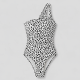 Maillots de bain pour femmes : Maillot de Bain Femme Asymétriqu Costume De Bain Femme in Léopard van Seroa