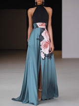 Maxi Dress : Robe Longue Femme Été Chic Imprimé Floral Fluide in van Seroa