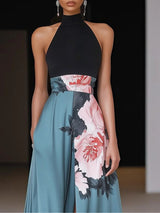 Maxi Dress : Robe Longue Femme Été Chic Imprimé Floral Fluide in van Seroa