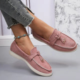bags : Mocassins Femme en Cuir Véritable Noir Plats, Confortables & in Rose van Seroa