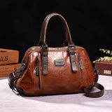 bags : Sac en cuir - Marja Cuir femmes - Rouge in van Seroa