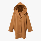 Autumn Collection : Manteau Hiver Femme Long Coton Autumn Collection in Marron van Seroa