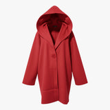 Autumn Collection : Manteau Hiver Femme Long Coton Autumn Collection in Rouge van Seroa