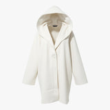 Autumn Collection : Manteau Hiver Femme Long Coton Autumn Collection in Blanc van Seroa