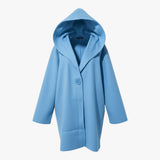 Autumn Collection : Manteau Hiver Femme Long Coton Autumn Collection in Bleu van Seroa