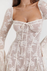 dresses : Robe courte romantique style corset en dentelle vintage Femme in van Seroa