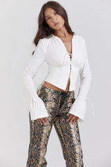 top blouses : Ensemble Femme Évasé Élégant in van Seroa