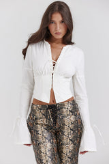 top blouses : Ensemble Femme Évasé Élégant in van Seroa