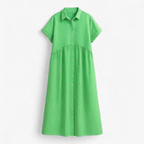 Dresses : Robe D'été Femme Leggera Confort in Groen van Seroa