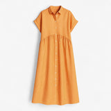 Dresses : Robe D'été Femme Leggera Confort in Oranje van Seroa