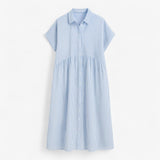 Dresses : Robe D'été Femme Leggera Confort in Blauw van Seroa