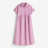 Dresses : Robe D'été Femme Leggera Confort in Roze van Seroa