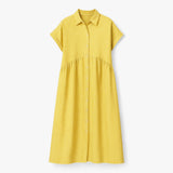 Dresses : Robe D'été Femme Leggera Confort in Geel van Seroa
