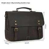 Sac pour ordinateur portable en cuir avec bandoulière Femme