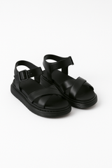Sandals : Sandales Artemis Plateau Uomo avec Boucle, Élégantes et Confortables in Néron van Seroa