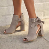 other : Bottines Femme Respirantes Ouvertes Tissu Léger Confortables in Beige van Seroa