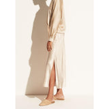 skirts : Ensemble en satin avec blouse décontractée et jupe midi Femme in van Seroa