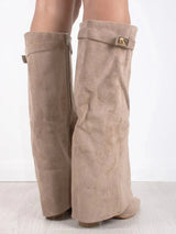 Boots : Bottes Femme Noires en Cuir Synthétique - Bottines Élégantes et Confortables in van Seroa