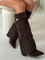 Boots : Bottes Femme Noires en Cuir Synthétique - Bottines Élégantes et Confortables in van Seroa