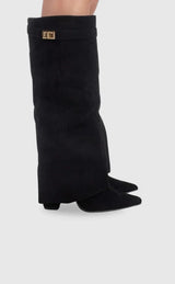 Boots : Bottes Femme Noires en Cuir Synthétique - Bottines Élégantes et Confortables in van Seroa