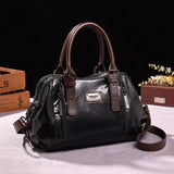 bags : Sac en cuir - Marja Cuir femmes - Rouge in Noir van Seroa