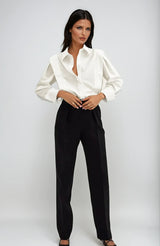 Blouse : Chemise Blanche Femme Carrée Boutons in van Seroa