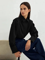 Blouse : Chemise Blanche Femme Carrée Boutons in van Seroa