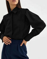 Chemise coupe carrée femme à boutons multiples couleurs variées