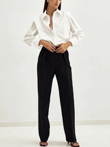 Blouse : Chemise Blanche Femme Carrée Boutons in van Seroa