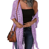 Cardigan : Cardigan Femme Cozy Summer Hollow-out in van Seroa
