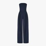 One-Pieces : Combinaison Femme Chic Noire Élégant Noir Estival in Bleu foncé van Seroa