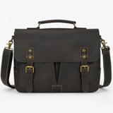 Sac pour ordinateur portable en cuir avec bandoulière Femme