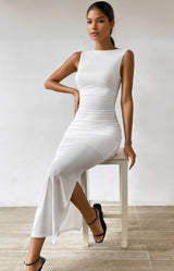 dresses : Robe Femme sans Manches Moulante in van Seroa
