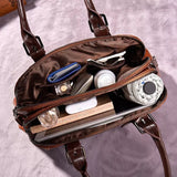 bags : Sac en cuir - Marja Cuir femmes - Rouge in van Seroa
