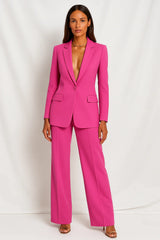Sets : Blazer Femme Noir Élégant Fluide in Rose van Seroa