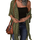Cardigan : Cardigan Femme Cozy Summer Hollow-out in van Seroa