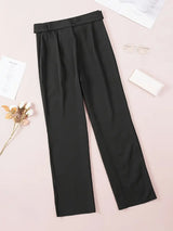 skirts : Pantalon Fluide Femme Jean Taille Haute Droit in van Seroa