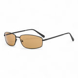 other : Lunettes de Soleil Femme Métal Vintage Oval in Thé noir van Seroa