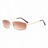 other : Lunettes de Soleil Femme Métal Vintage Oval in Thé doré van Seroa