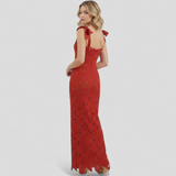 Dresses : Robe fourreau femme élégante noire col bateau manches longues en maille stretch in van Seroa