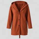 Autumn Collection : Veste à Capuche Pratique et Élégante Femme in Orange van Seroa