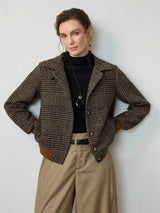 Jacket : Blythe Cropped Tweed Jacket Effortlessly Chic in van Seroa