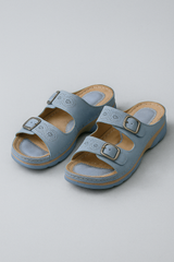 Sandals : Sandales orthopédiques légères, respirantes et confortables d'été pour hommes in Bleu clair van Seroa
