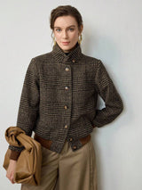 Jacket : Blythe Cropped Tweed Jacket Effortlessly Chic in van Seroa