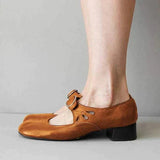 sandals : Chaussures Vintage à Petit Talon et Boucle Confortable Femme in van Seroa
