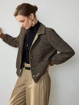 Jacket : Blythe Cropped Tweed Jacket Effortlessly Chic in van Seroa